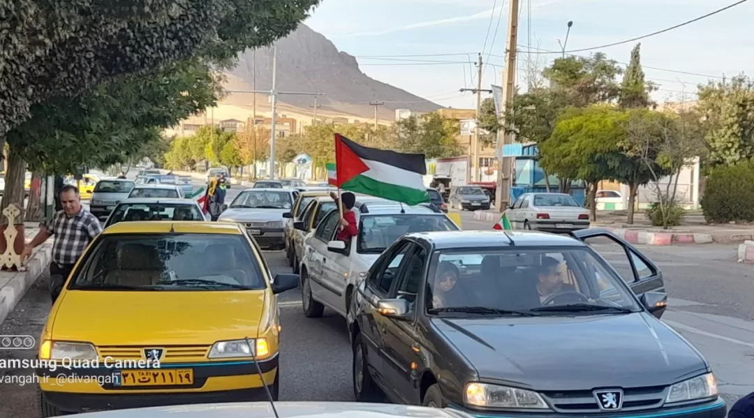 جشن مردمی طوفان الاقصی در هرسین برگزار شد