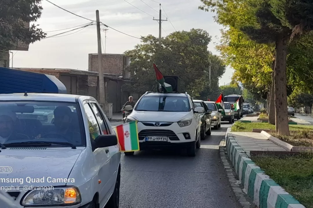 جشن مردمی طوفان الاقصی در هرسین برگزار شد