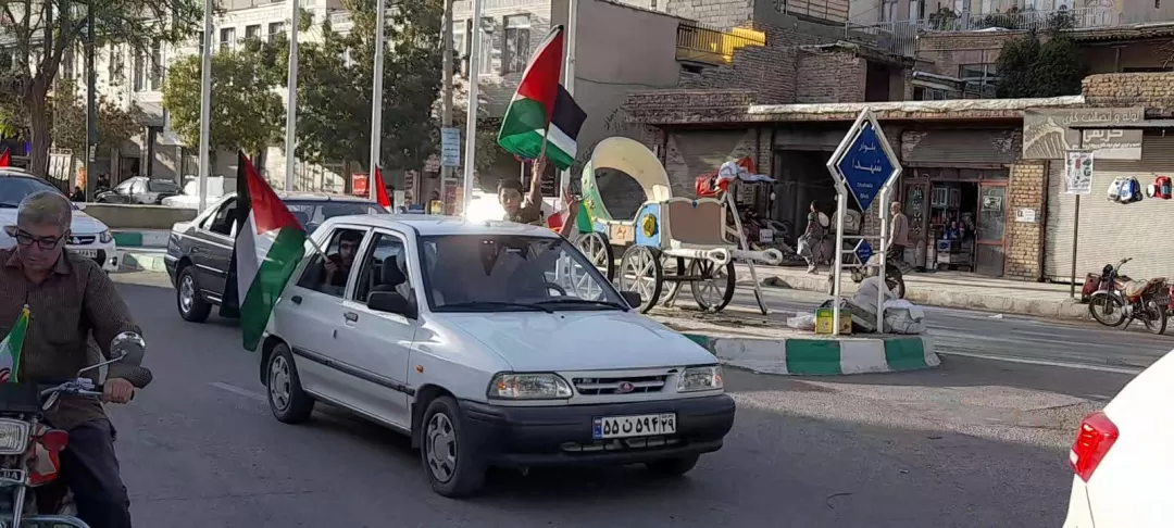 جشن مردمی طوفان الاقصی در هرسین برگزار شد