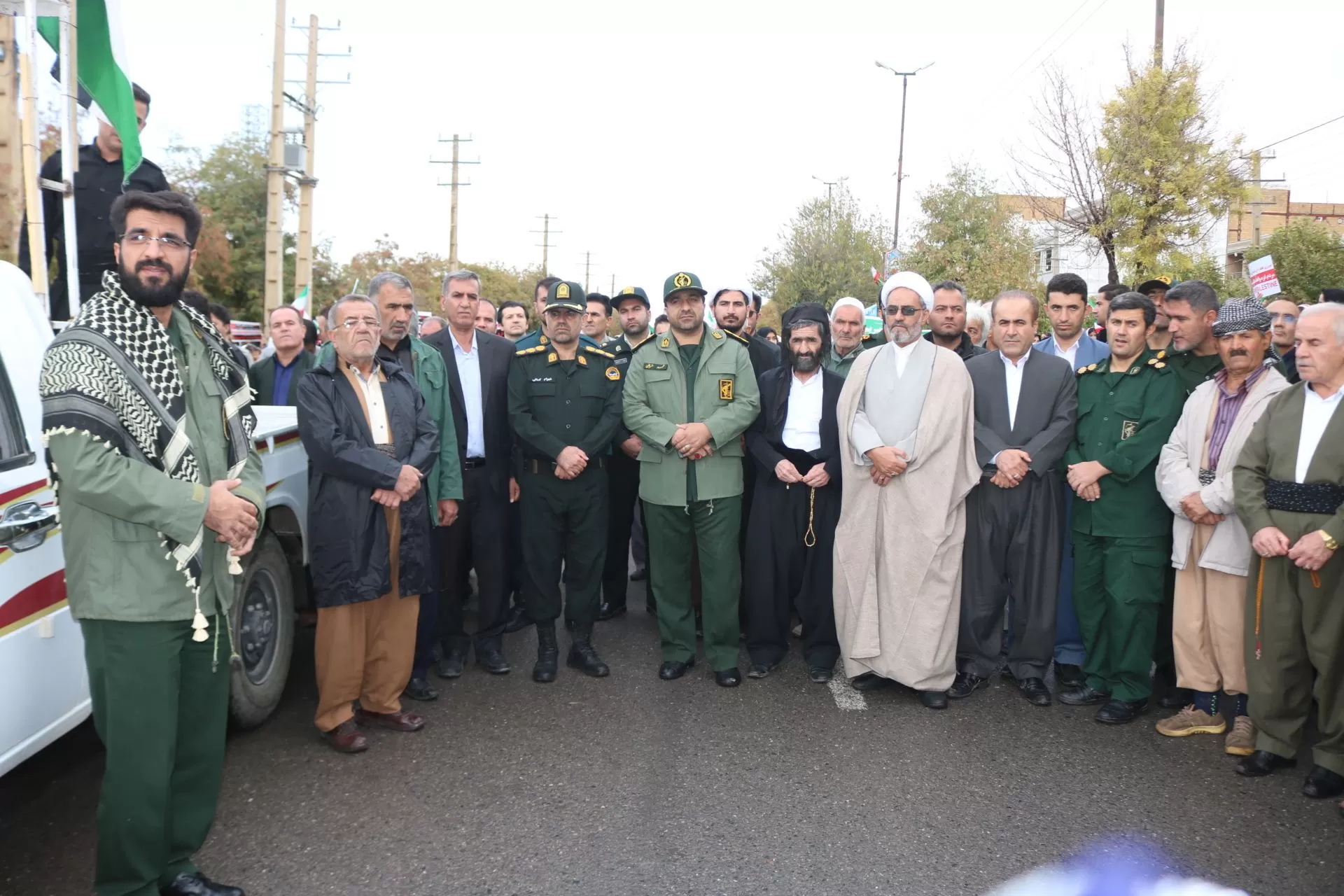 راهپیمایی حماسی مردم ثلاث باباجانی در ۱۳آبان