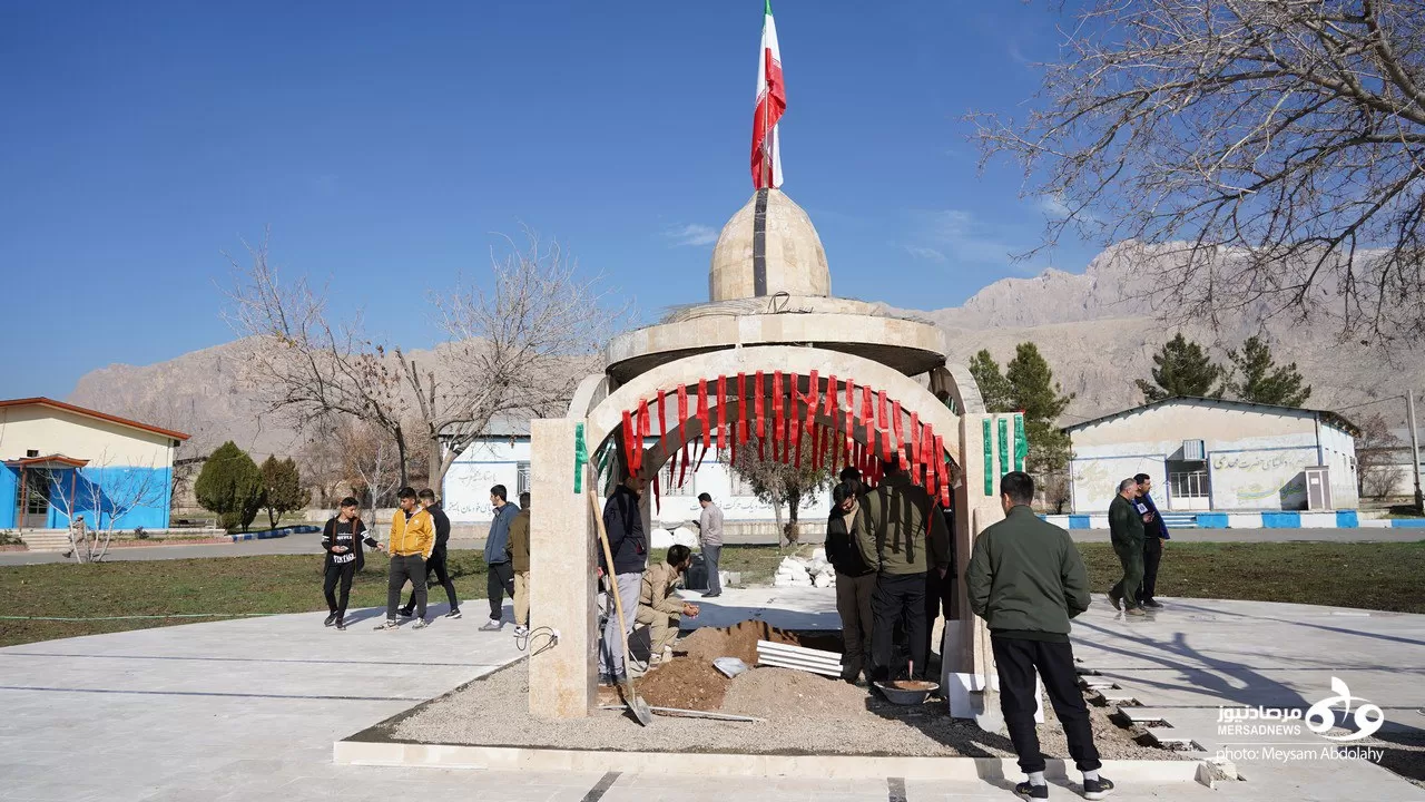 تشییع شهید گمنام در مرکز پشتیبانی سپاه کرمانشاه