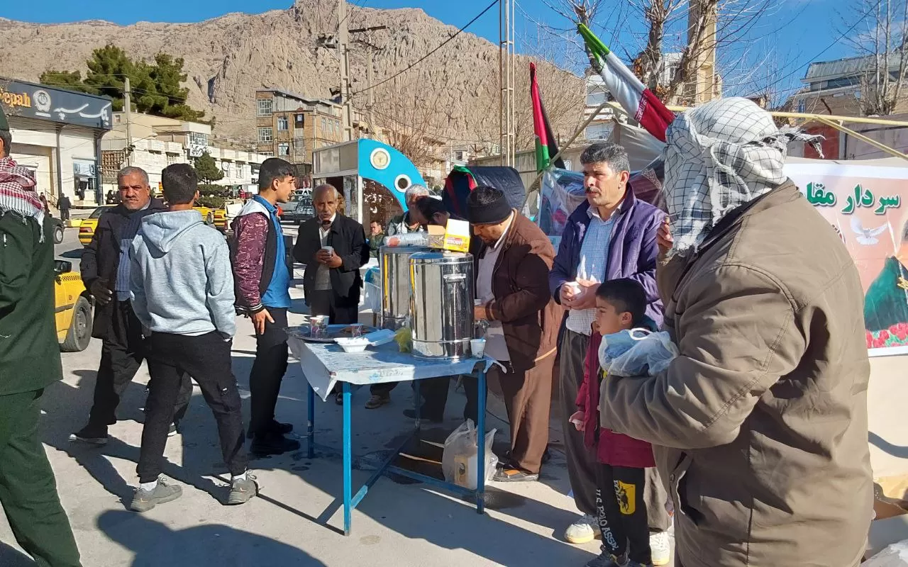 موکب فرهنگی شهید سلیمانی در دالاهو برپا شد