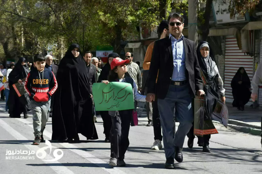 حماسه‌آفرینی کرمانشاهیان در راهپیمایی یوم‌الله روز قدس