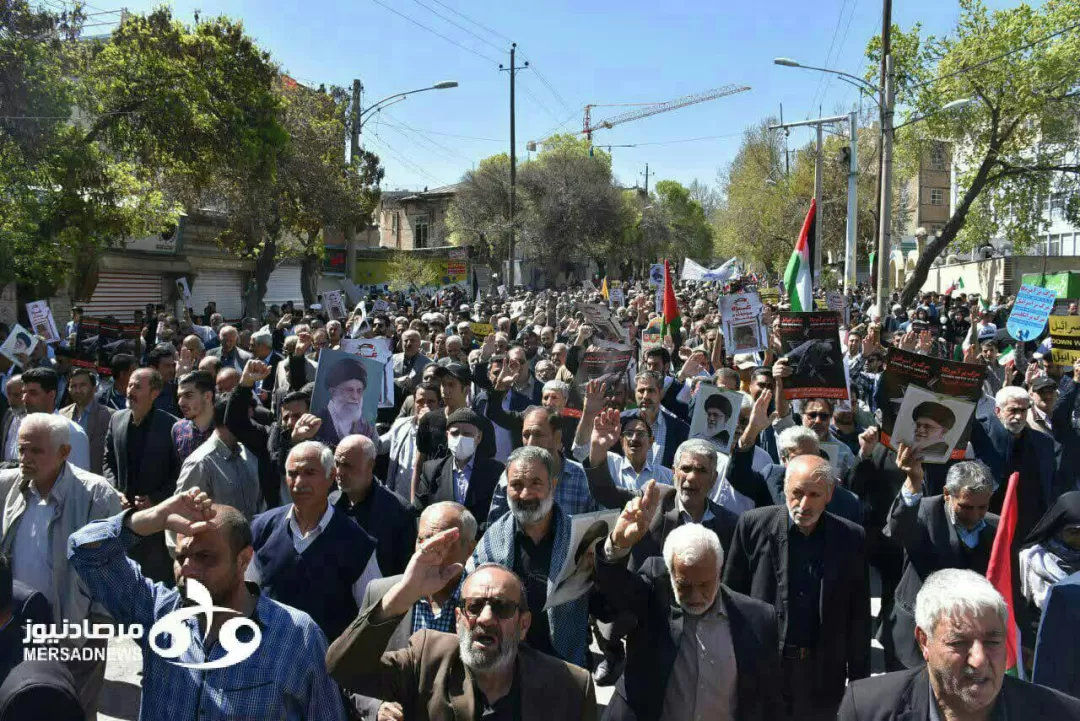 حماسه‌آفرینی کرمانشاهیان در راهپیمایی یوم‌الله روز قدس