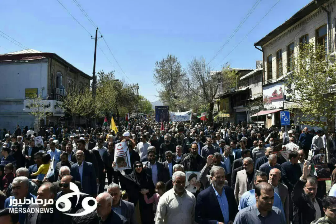 حماسه‌آفرینی کرمانشاهیان در راهپیمایی یوم‌الله روز قدس