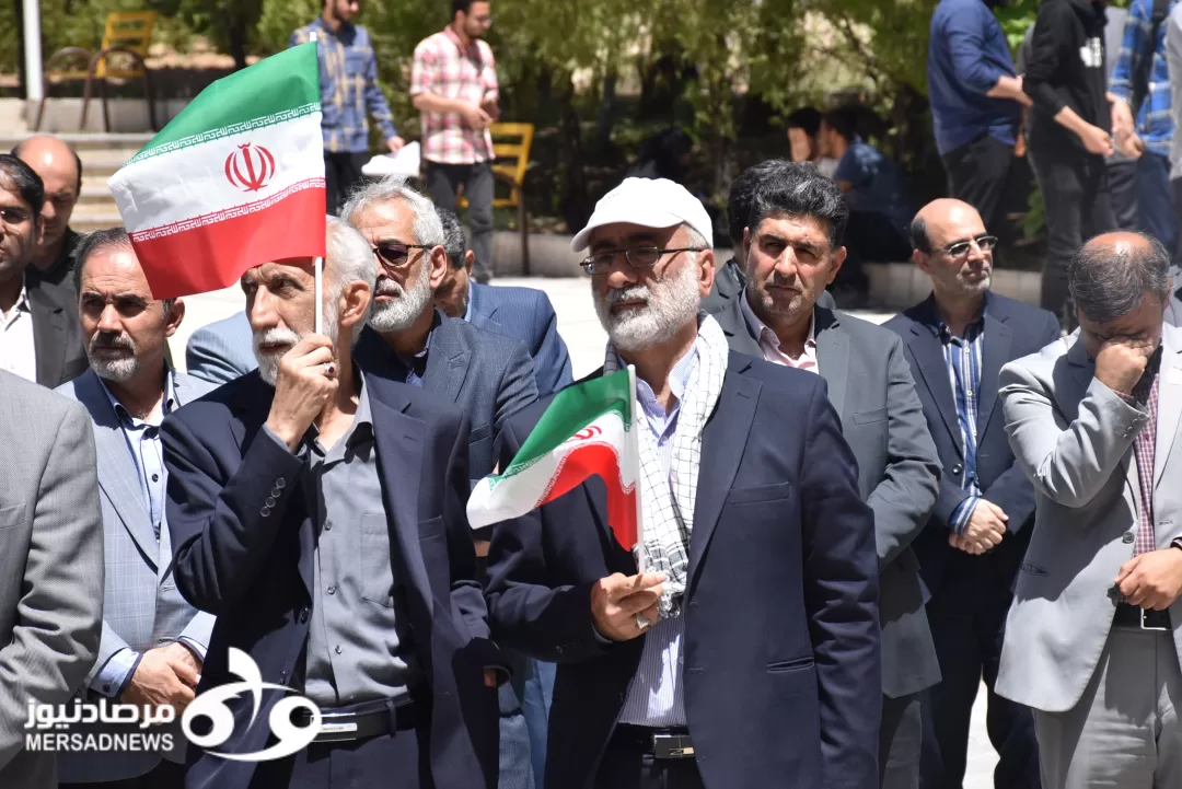 تجمع دانشگاهیان کرمانشاهی در حمایت از دانشجویان آمریکایی