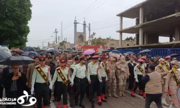 گزارش تصویری تشییع پیکر شهید مرزبانی در کرمانشاه