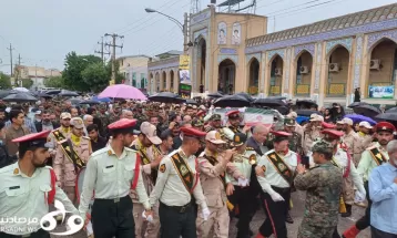 گزارش تصویری تشییع پیکر شهید مرزبانی در کرمانشاه