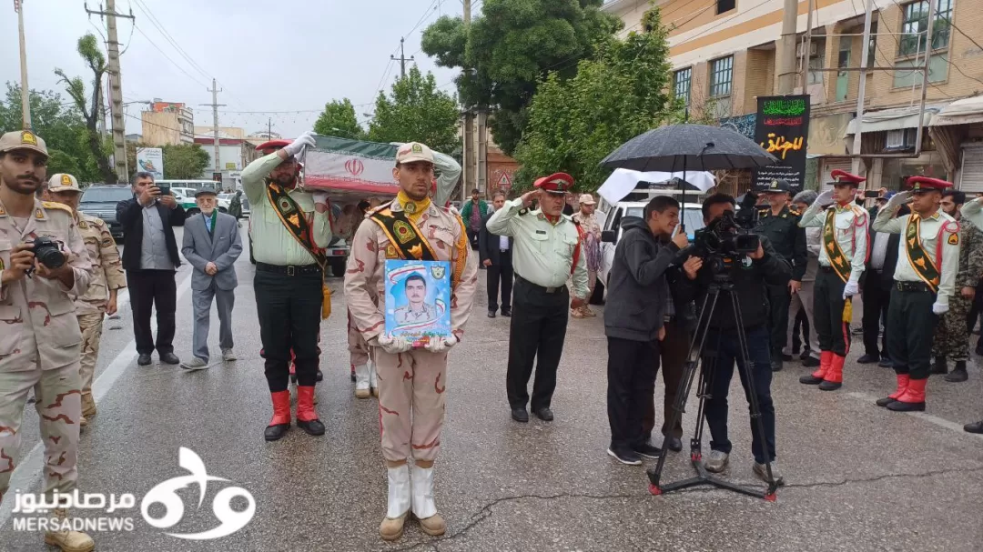 گزارش تصویری تشییع پیکر شهید مرزبانی در کرمانشاه