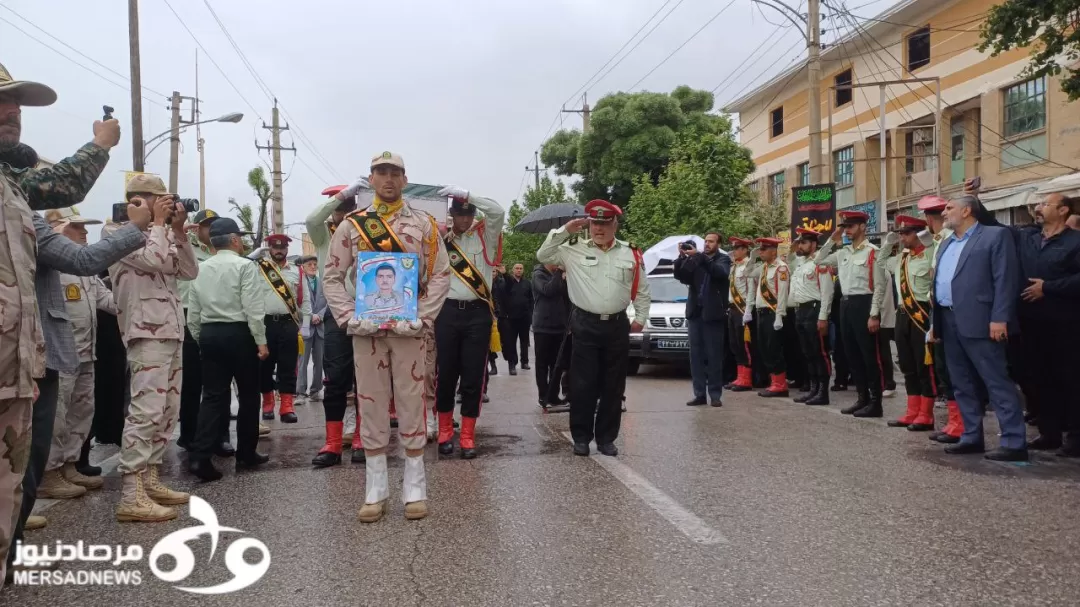 گزارش تصویری تشییع پیکر شهید مرزبانی در کرمانشاه