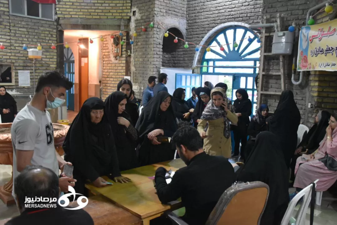 ازدحام مردم کرمانشاه پای صندوق‌های رأی