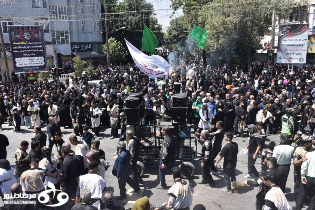 عزاداری مردم کرمانشاه در روز عاشورا