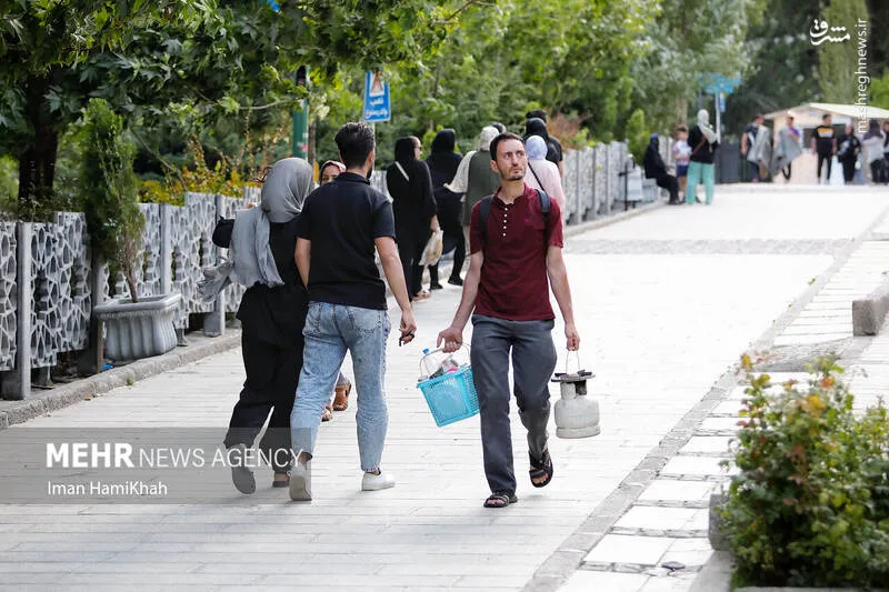 فرار از گرما به آبشار گنجنامه