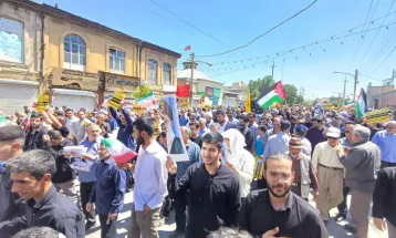 راهپیمایی مردم کرمانشاه در محکومیت ترور هنیه