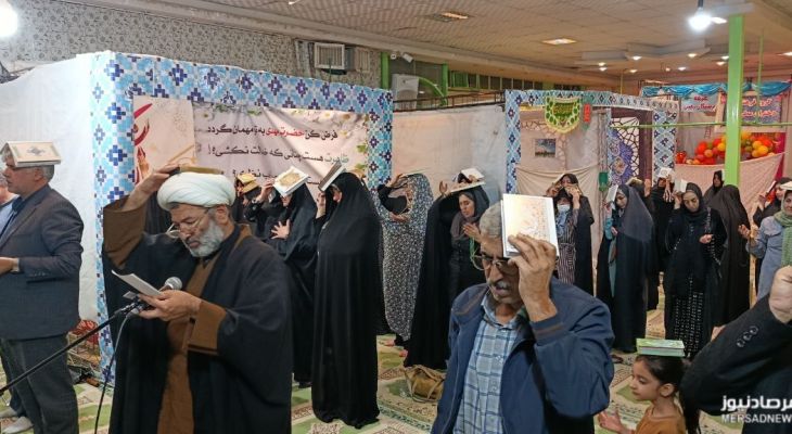 حضور کرمانشاهیان در آخرین مراسم شب قدر
