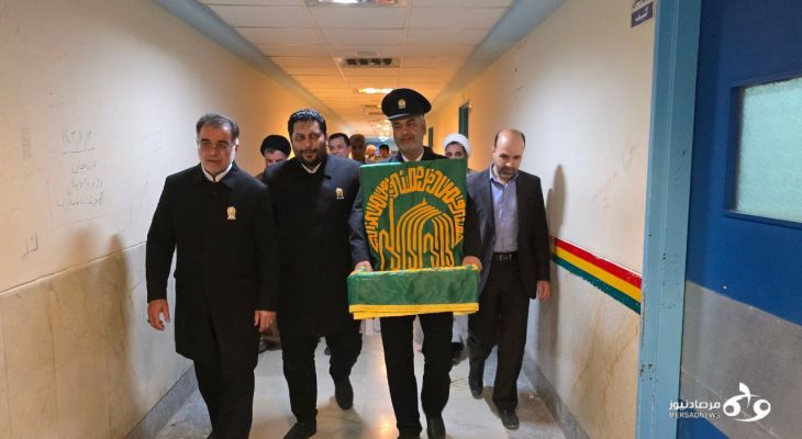 خدام رضوی با بیماران سرپل‌ذهاب دیدار کردند