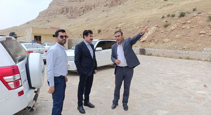 بازدید معاون رئیس‌جمهور از آبشار پیران