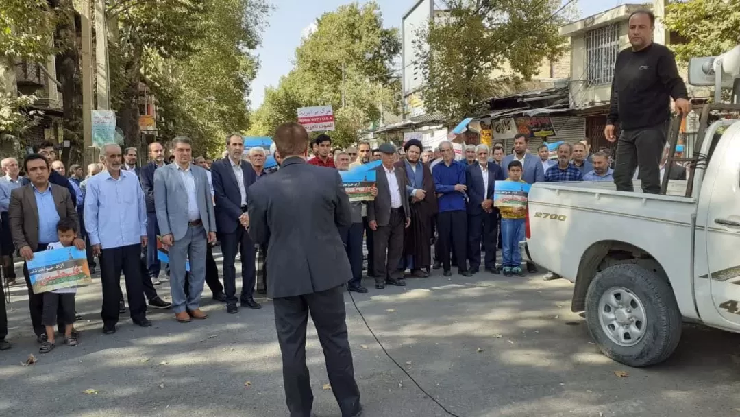 راهپیمایی مردمی نمازگزاران در دفاع از ملت فلسطین