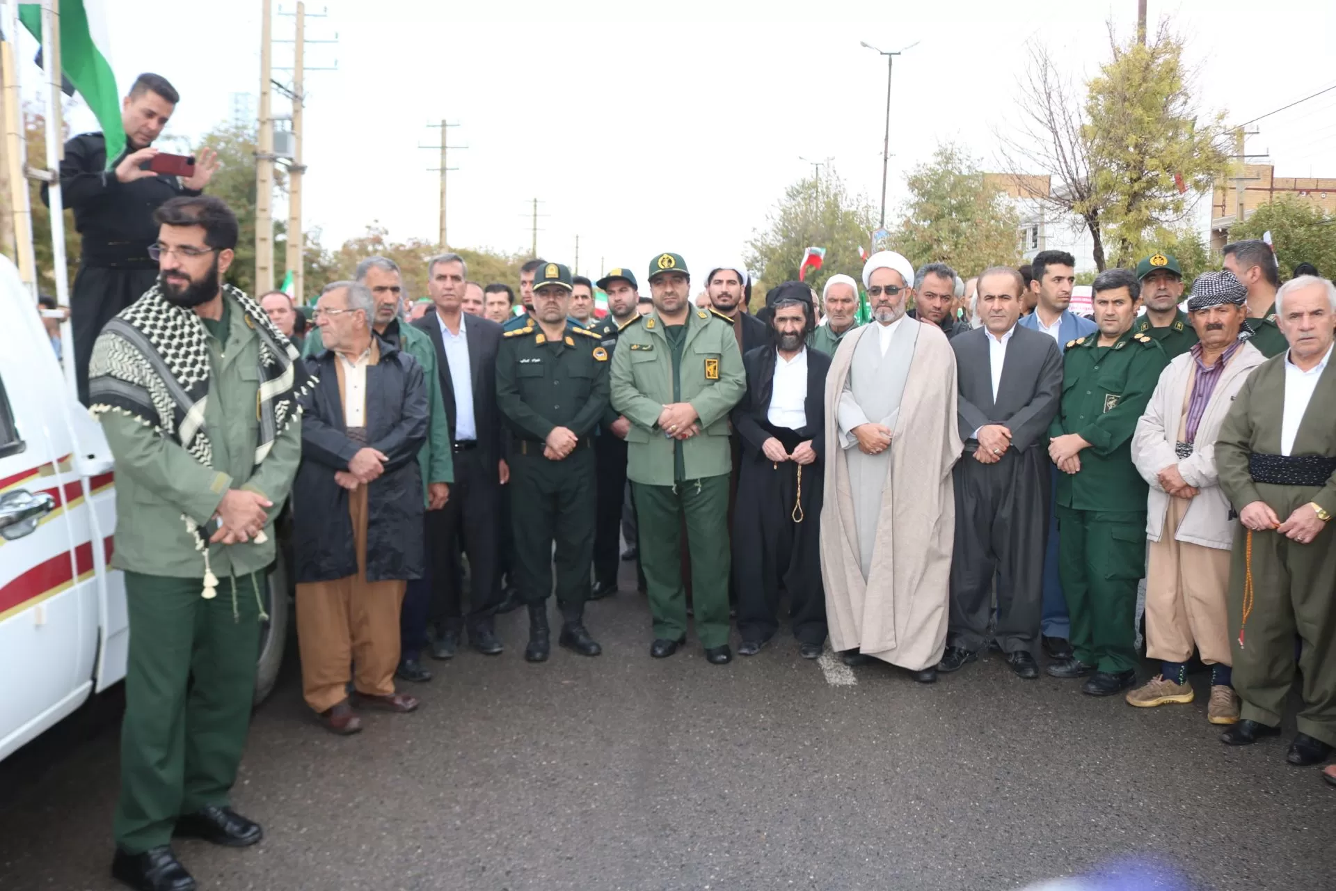 راهپیمایی حماسی مردم ثلاث باباجانی در ۱۳آبان