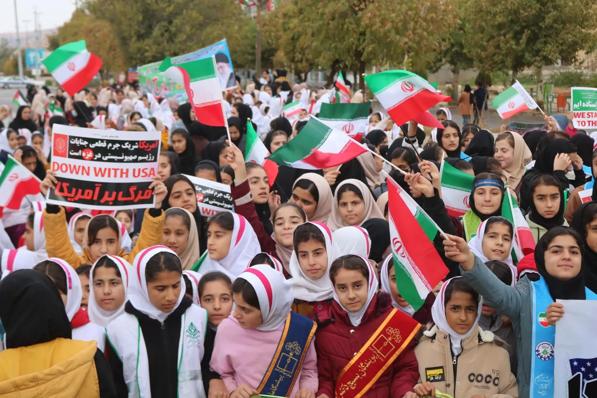 راهپیمایی حماسی مردم ثلاث باباجانی در ۱۳آبان