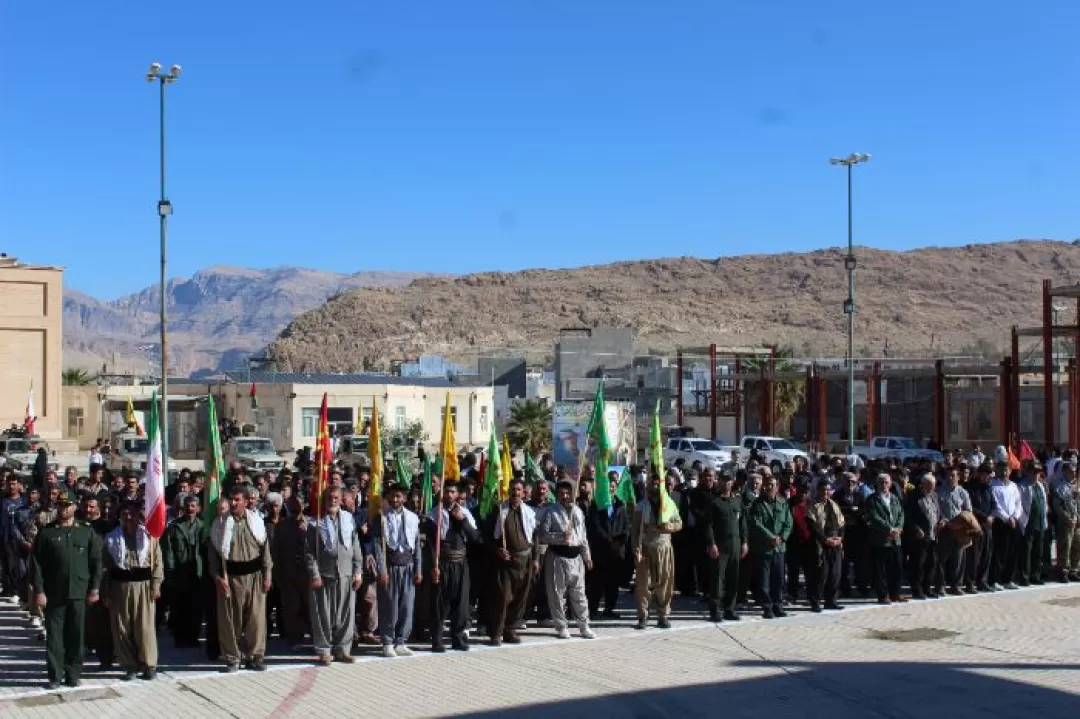 گردهمایی‌ نمایش اقتدار بسیجیان در سرپلذهاب برگزار شد