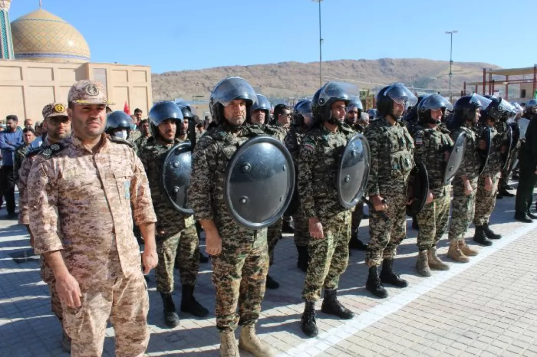 گردهمایی‌ نمایش اقتدار بسیجیان در سرپلذهاب برگزار شد