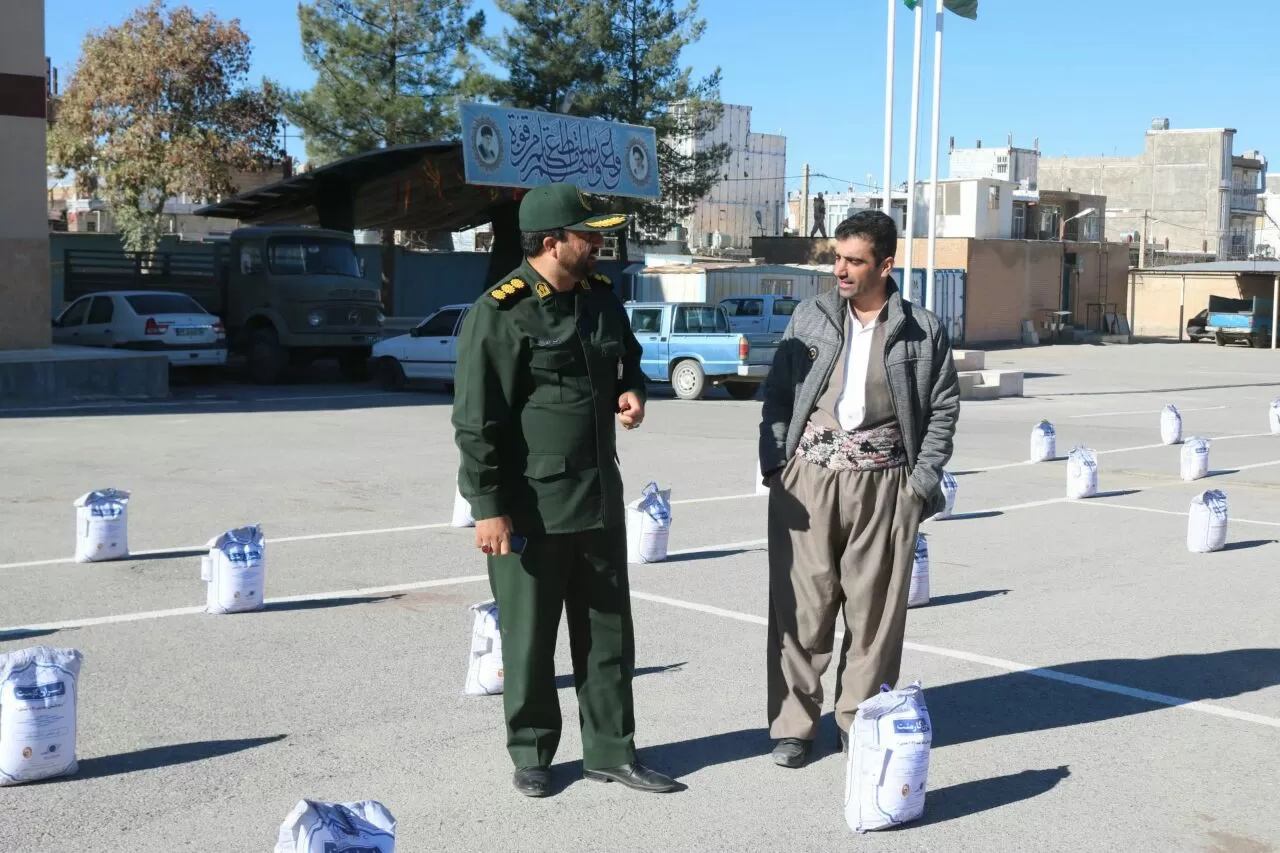 برگزاری رزمایش کمک مومنانه در ثلاث باباجانی