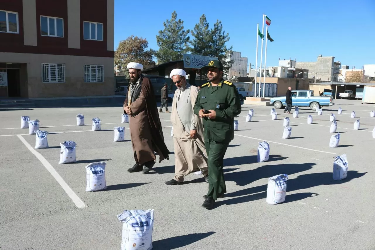 برگزاری رزمایش کمک مومنانه در ثلاث باباجانی