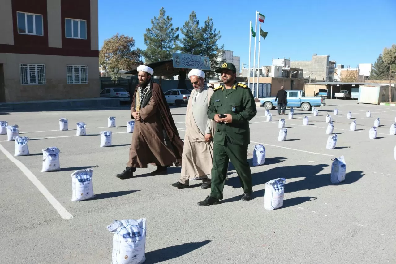 برگزاری رزمایش کمک مومنانه در ثلاث باباجانی