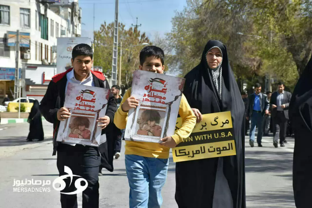 حماسه‌آفرینی کرمانشاهیان در راهپیمایی یوم‌الله روز قدس