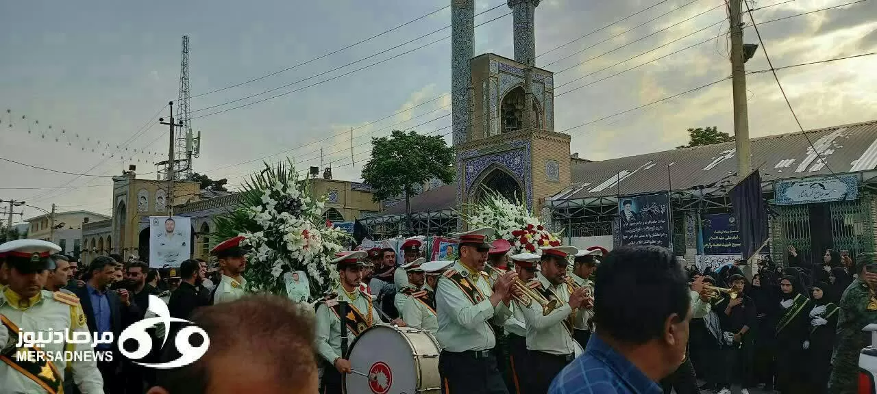 تشییع باشکوه پیکر شهید مدافع امنیت در کرمانشاه