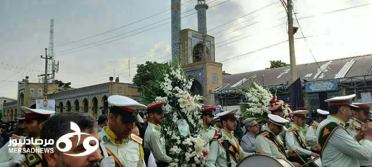 تشییع باشکوه پیکر شهید مدافع امنیت در کرمانشاه