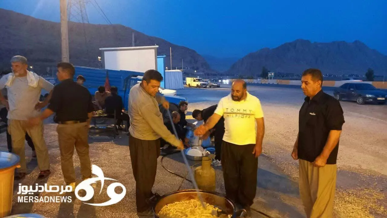 خدمت‌رسانی موکب‌ها به زائران در مرز خسروی