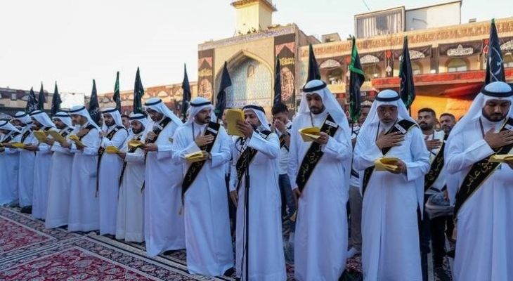 آغاز پیاده‌روی اربعینی دسته سفیدپوشان بنی‌عامر
