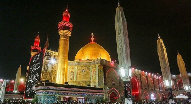 حرم مطهر حضرت علی در آستانه اربعین حسینی